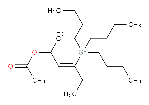 (Z)-4-(tributylstannyl)hex-3-en-2-yl acetate