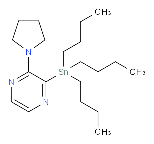 2-(pyrrolidin-1-yl)-3-(tributylstannyl)pyrazine