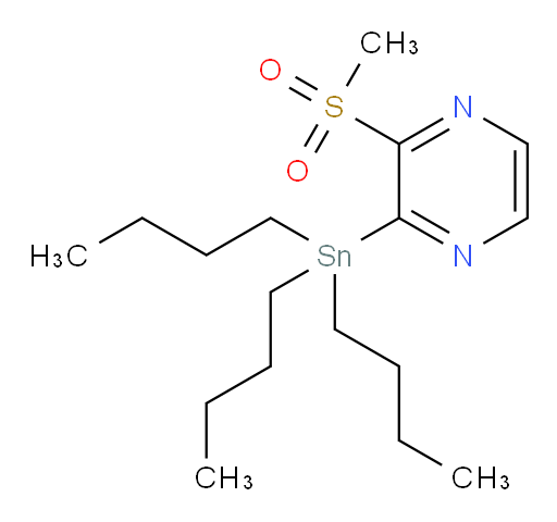 2-(methylsulfonyl)-3-(tributylstannyl)pyrazine