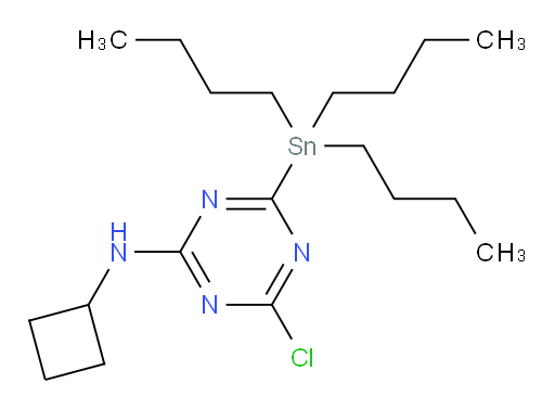 4-chloro-N-cyclobutyl-6-(tributylstannyl)-1,3,5-triazin-2-amine