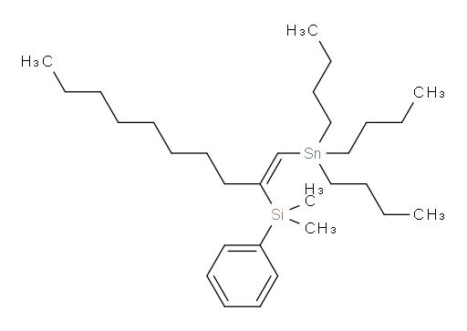 (Z)-dimethyl(phenyl)(1-(tributylstannyl)dec-1-en-2-yl)silane