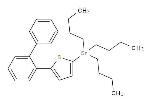 (5-([1,1'-biphenyl]-2-yl)thiophen-2-yl)tributylstannane
