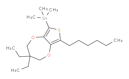 (3,3-diethyl-8-hexyl-3,4-dihydro-2H-thieno[3,4-b][1,4]dioxepin-6-yl)trimethylstannane