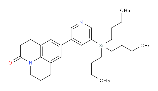 9-(5-(tributylstannyl)pyridin-3-yl)-1,2,6,7-tetrahydropyrido[3,2,1-ij]quinolin-3(5H)-one