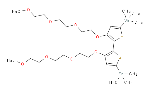 (3,3'-bis(2-(2-(2-methoxyethoxy)ethoxy)ethoxy)-[2,2'-bithiophene]-5,5'-diyl)bis(trimethylstannane)
