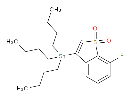 7-fluoro-3-(tributylstannyl)benzo[b]thiophene 1,1-dioxide