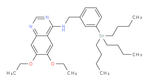 6,7-diethoxy-N-(3-(tributylstannyl)benzyl)quinazolin-4-amine