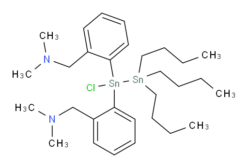 1,1'-((2,2,2-tributyl-1-chlorodistannane-1,1-diyl)bis(2,1-phenylene))bis(N,N-dimethylmethanamine)