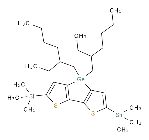 (4,4-bis(2-ethylhexyl)-6-(trimethylstannyl)-4H-germolo[3,2-b:4,5-b']dithiophen-2-yl)trimethylsilane