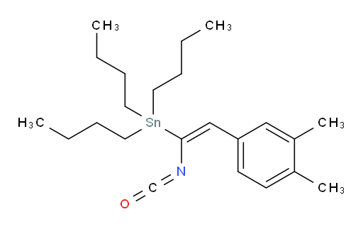 (E)-tributyl(2-(3,4-dimethylphenyl)-1-isocyanatovinyl)stannane