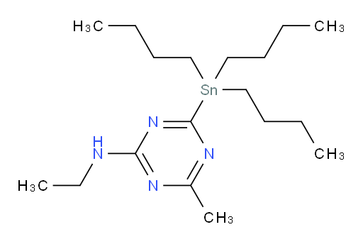 N-ethyl-4-methyl-6-(tributylstannyl)-1,3,5-triazin-2-amine