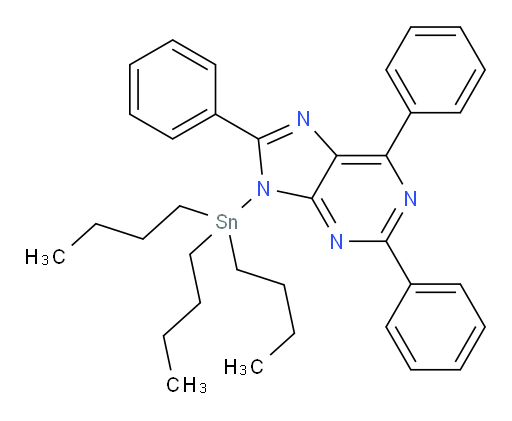 2,6,8-triphenyl-9-(tributylstannyl)-9H-purine