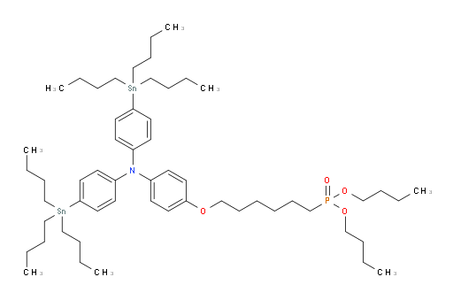 dibutyl (6-(4-(bis(4-(tributylstannyl)phenyl)amino)phenoxy)hexyl)phosphonate