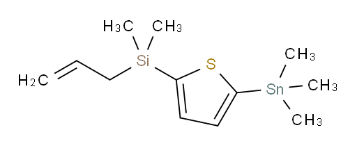 allyldimethyl(5-(trimethylstannyl)thiophen-2-yl)silane