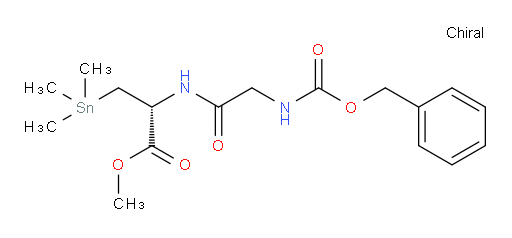 (R)-methyl 2-(2-(((benzyloxy)carbonyl)amino)acetamido)-3-(trimethylstannyl)propanoate