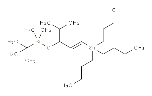 (E)-tert-butyldimethyl((4-methyl-1-(tributylstannyl)pent-1-en-3-yl)oxy)silane