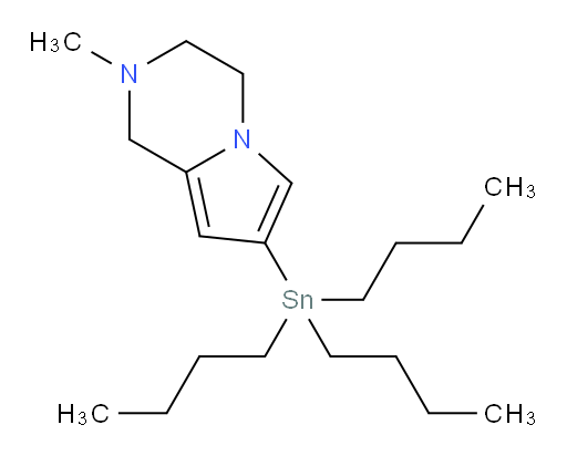 2-methyl-7-(tributylstannyl)-1,2,3,4-tetrahydropyrrolo[1,2-a]pyrazine