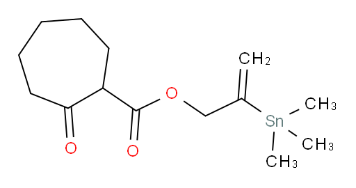 2-(trimethylstannyl)allyl 2-oxocycloheptanecarboxylate
