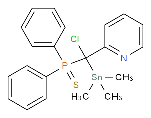 (chloro(pyridin-2-yl)(trimethylstannyl)methyl)diphenylphosphine sulfide