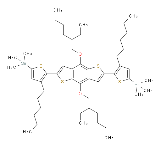 (5,5'-(4,8-bis((2-ethylhexyl)oxy)benzo[1,2-b:4,5-b']dithiophene-2,6-diyl)bis(4-hexylthiophene-5,2-diyl))bis(trimethylstannane)