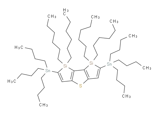 1,1,7,7-tetrahexyl-2,6-bis(tributylstannyl)-1,7-dihydrobis(silolo)[3,2-b:2',3'-d]thiophene