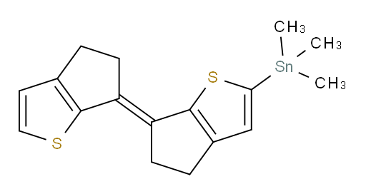 (E)-trimethyl(4,4',5,5'-tetrahydro-[6,6'-bi(cyclopenta[b]thiophenylidene)]-2-yl)stannane