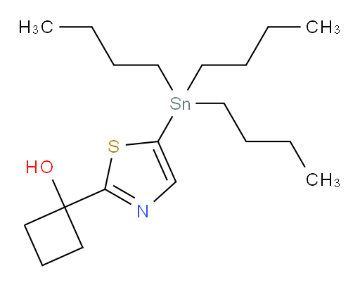 1-(5-(tributylstannyl)thiazol-2-yl)cyclobutanol