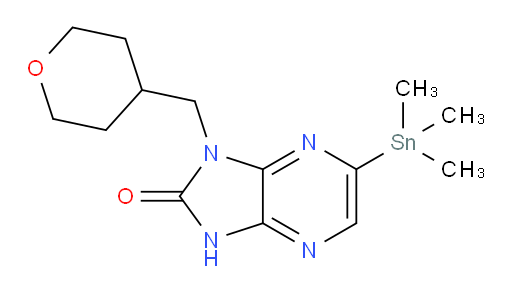 1-((tetrahydro-2H-pyran-4-yl)methyl)-6-(trimethylstannyl)-1H-imidazo[4,5-b]pyrazin-2(3H)-one