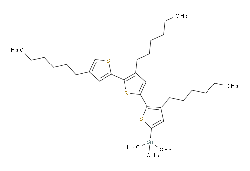 trimethyl(3,4',4''-trihexyl-[2,2':5',2''-terthiophen]-5-yl)stannane