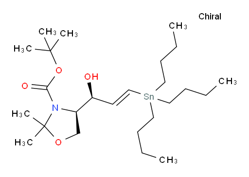 (R)-tert-butyl 4-((S,E)-1-hydroxy-3-(tributylstannyl)allyl)-2,2-dimethyloxazolidine-3-carboxylate