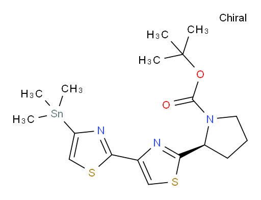 (S)-tert-butyl 2-(4-(trimethylstannyl)-[2,4'-bithiazol]-2'-yl)pyrrolidine-1-carboxylate