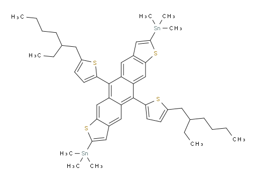 (5,11-bis(5-(2-ethylhexyl)thiophen-2-yl)anthra[2,3-b:6,7-b']dithiophene-2,8-diyl)bis(trimethylstannane)