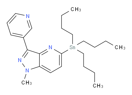 1-methyl-3-(pyridin-3-yl)-5-(tributylstannyl)-1H-pyrazolo[4,3-b]pyridine