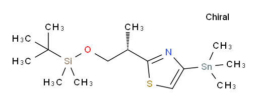 (S)-2-(1-((tert-butyldimethylsilyl)oxy)propan-2-yl)-4-(trimethylstannyl)thiazole