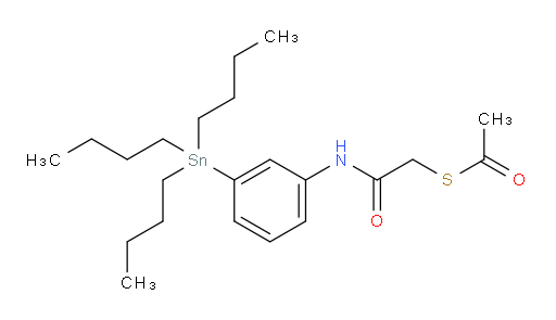 S-(2-oxo-2-((3-(tributylstannyl)phenyl)amino)ethyl) ethanethioate