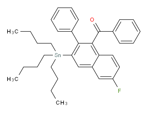 (6-fluoro-2-phenyl-3-(tributylstannyl)naphthalen-1-yl)(phenyl)methanone