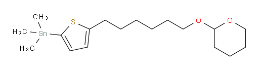 trimethyl(5-(6-((tetrahydro-2H-pyran-2-yl)oxy)hexyl)thiophen-2-yl)stannane