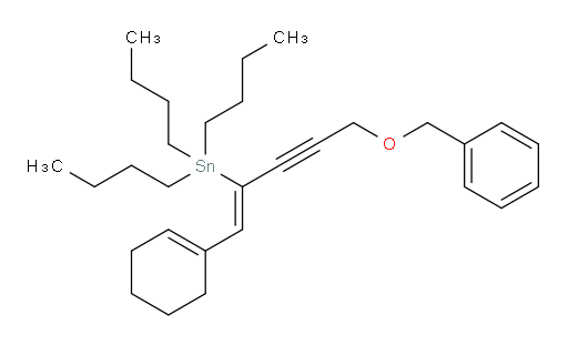(Z)-(5-(benzyloxy)-1-(cyclohex-1-en-1-yl)pent-1-en-3-yn-2-yl)tributylstannane