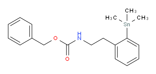 benzyl 2-(trimethylstannyl)phenethylcarbamate