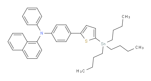 N-phenyl-N-(4-(5-(tributylstannyl)thiophen-2-yl)phenyl)naphthalen-1-amine