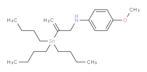 4-methoxy-N-(2-(tributylstannyl)allyl)aniline
