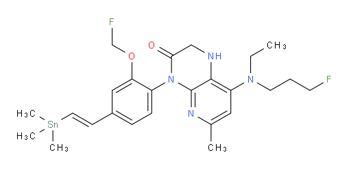 (E)-8-(乙基(3-氟丙基)氨基)-4-(2-(氟甲氧基)-4-(2-(三甲基锡基)乙烯基)苯基)-6-甲基-1,2-二氢吡啶并[2,3-b]吡嗪-3(4H)-酮