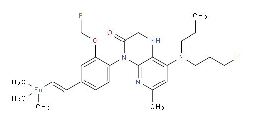 (E)-4-(2-(氟甲氧基)-4-(2-(三甲基锡基)乙烯基)苯基)-8-((3-氟丙基)(丙基)氨基)-6-甲基-1,2-二氢吡啶并[2,3-b]吡嗪-3(4H)-酮