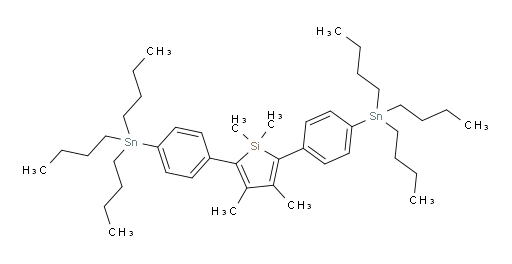 1,1,3,4-四甲基-2,5-双(4-(三丁基锡基)苯基)-1H-硅杂环戊烯