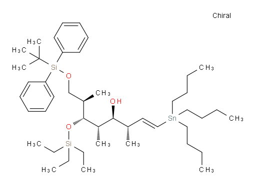 (3S,4S,5S,6R,7R,E)-8-((tert-butyldiphenylsilyl)oxy)-3,5,7-trimethyl-1-(tributylstannyl)-6-((triethylsilyl)oxy)oct-1-en-4-ol