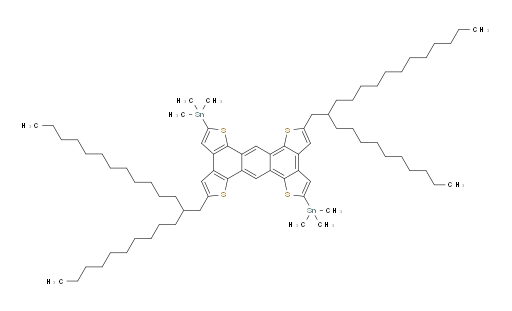 (5,12-bis(2-decyltetradecyl)anthra[1,2-b:4,3-b':5,6-b'':8,7-b''']tetrathiophene-2,9-diyl)bis(trimethylstannane)