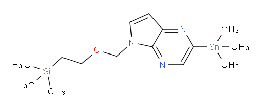 5-((2-(trimethylsilyl)ethoxy)methyl)-2-(trimethylstannyl)-5H-pyrrolo[2,3-b]pyrazine