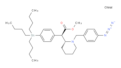 (R)-methyl 2-((R)-1-(4-azidobenzyl)piperidin-2-yl)-2-(4-(tributylstannyl)phenyl)acetate
