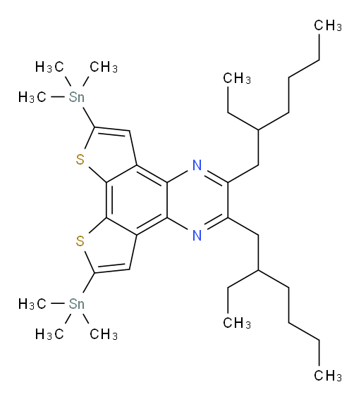 2,3-双(2-乙基己基)-6,9-双(三甲基锡基)二噻吩并[3,2-f:2',3'-h]喹喔啉