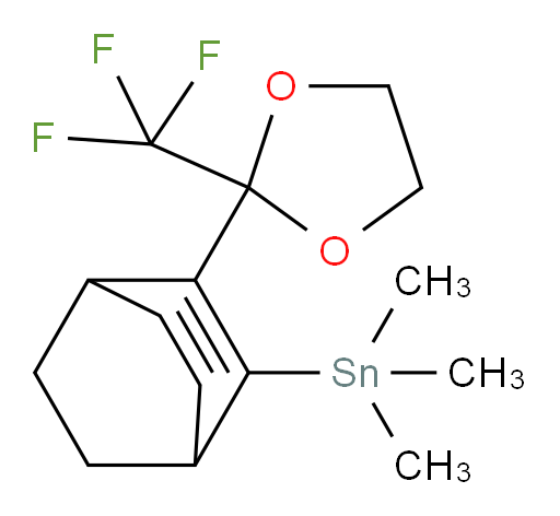 三甲基(3-(2-(三氟甲基)-1,3-二氧杂环戊烷-2-基)双环[2.2.2]辛-2,5-二烯-2-基)锡烷